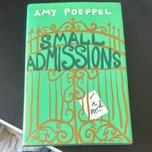 Small Admissions Book by Amy Poeppel in Bright Green with Gold Gate Design